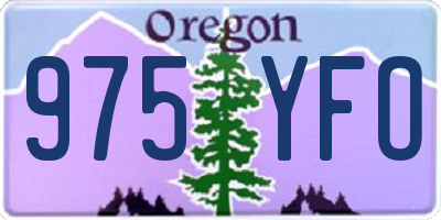 OR license plate 975YFO