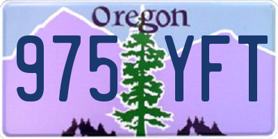 OR license plate 975YFT