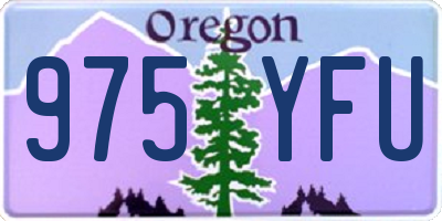 OR license plate 975YFU