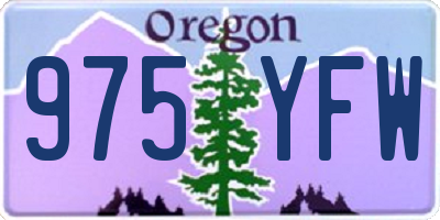 OR license plate 975YFW