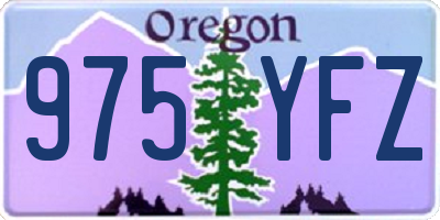 OR license plate 975YFZ