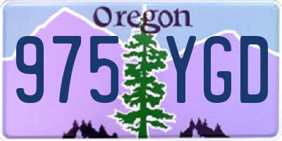 OR license plate 975YGD