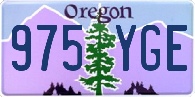 OR license plate 975YGE