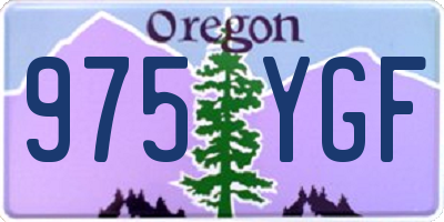 OR license plate 975YGF