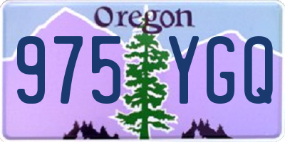OR license plate 975YGQ