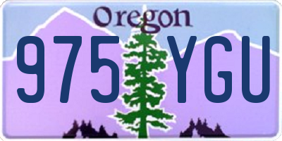 OR license plate 975YGU