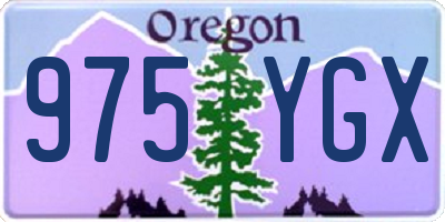 OR license plate 975YGX