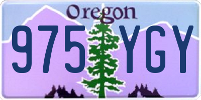 OR license plate 975YGY