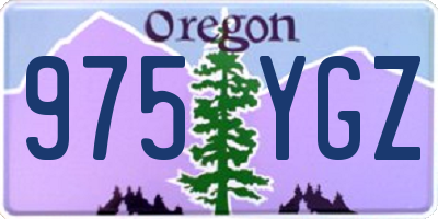 OR license plate 975YGZ