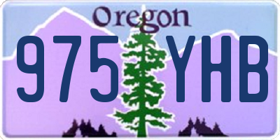 OR license plate 975YHB