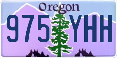 OR license plate 975YHH