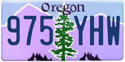 OR license plate 975YHW