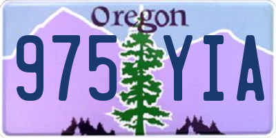 OR license plate 975YIA