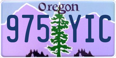 OR license plate 975YIC