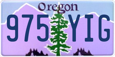 OR license plate 975YIG