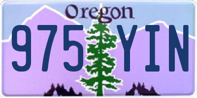 OR license plate 975YIN