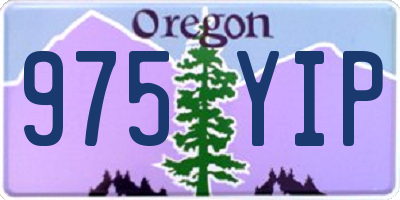 OR license plate 975YIP