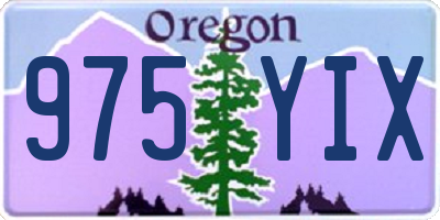 OR license plate 975YIX