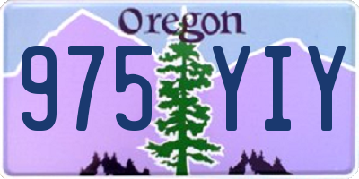 OR license plate 975YIY