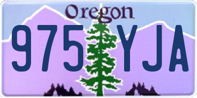 OR license plate 975YJA