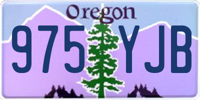 OR license plate 975YJB