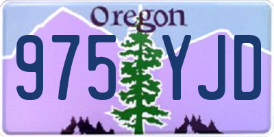 OR license plate 975YJD