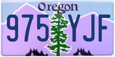 OR license plate 975YJF