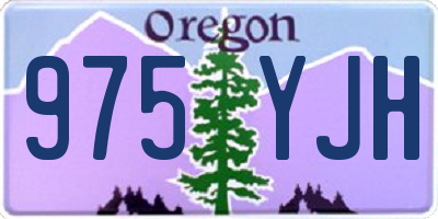 OR license plate 975YJH