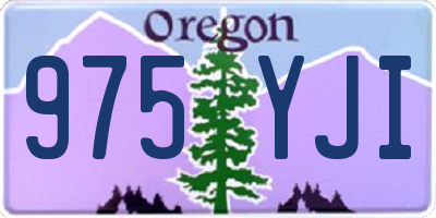 OR license plate 975YJI