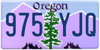 OR license plate 975YJQ