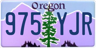 OR license plate 975YJR