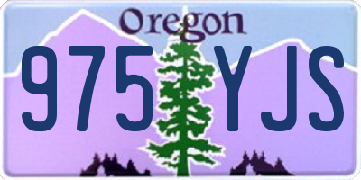 OR license plate 975YJS