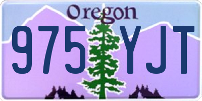 OR license plate 975YJT