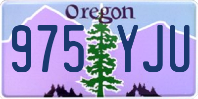 OR license plate 975YJU