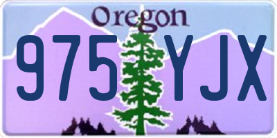 OR license plate 975YJX