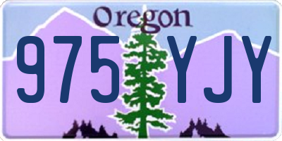 OR license plate 975YJY