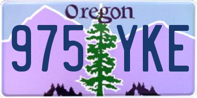 OR license plate 975YKE
