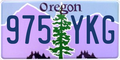 OR license plate 975YKG