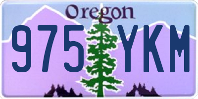 OR license plate 975YKM