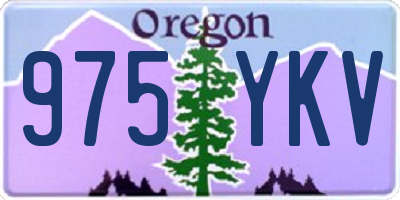 OR license plate 975YKV