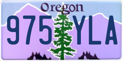 OR license plate 975YLA