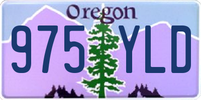 OR license plate 975YLD