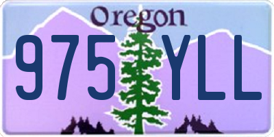 OR license plate 975YLL