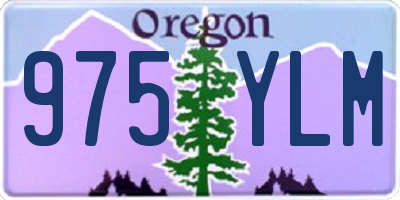 OR license plate 975YLM