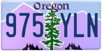 OR license plate 975YLN