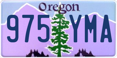 OR license plate 975YMA