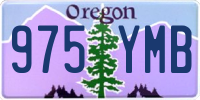 OR license plate 975YMB