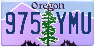 OR license plate 975YMU