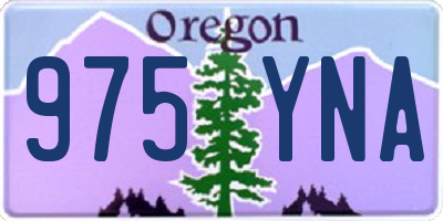 OR license plate 975YNA