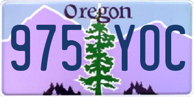 OR license plate 975YOC
